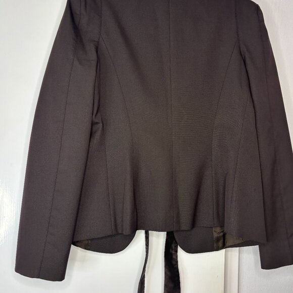Les Copains Blazer With Satin Bow Closure Orig 1100. Sz 46 (US 12) - Picture 6 of 12